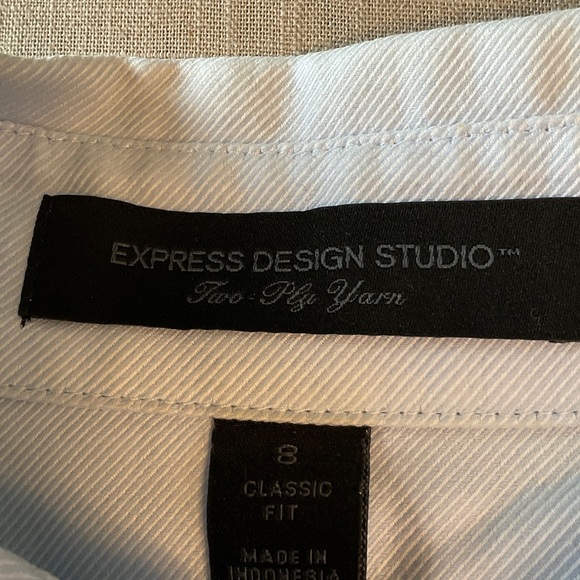 Express Kids Light Blue Button Down Shirt - Picture 3 of 5
